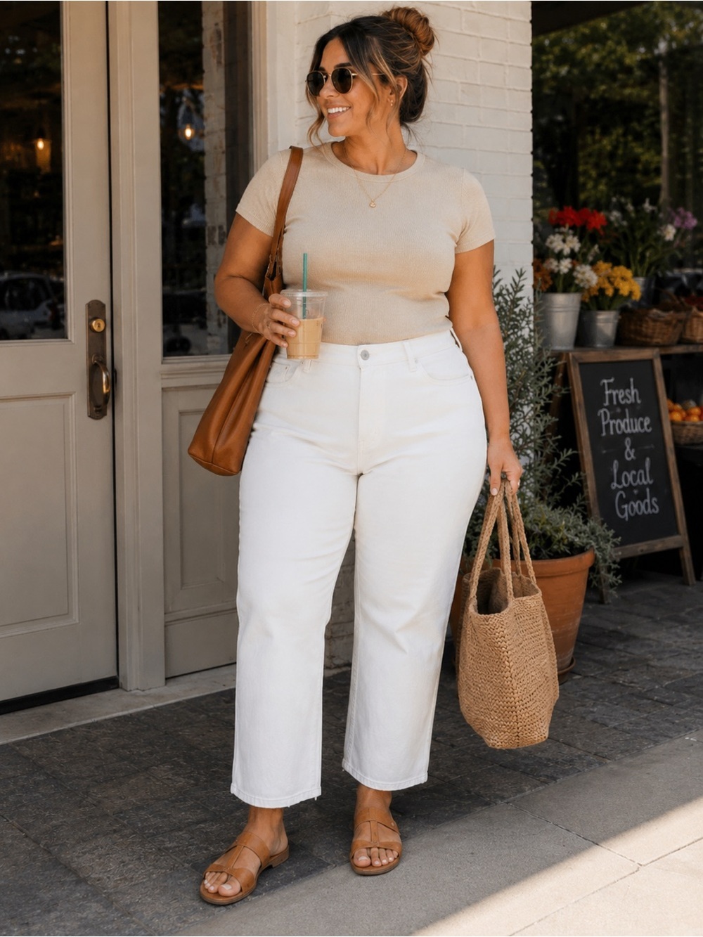 NWT FRYE women size 16/34 white denim wide leg Jean.